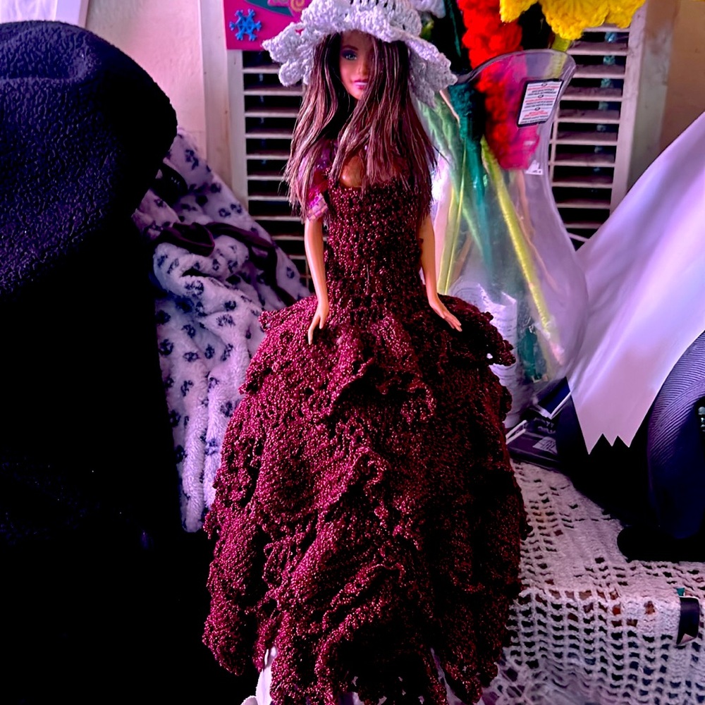 Barbie crochet dress